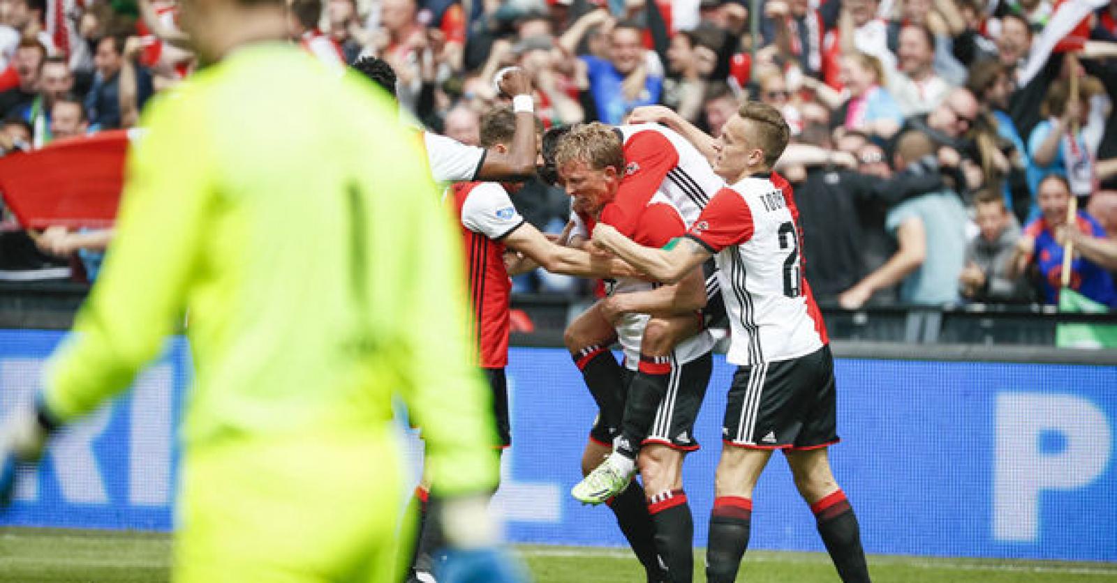 Feyenoord is voor de vijftiende keer kampioen van Nederland