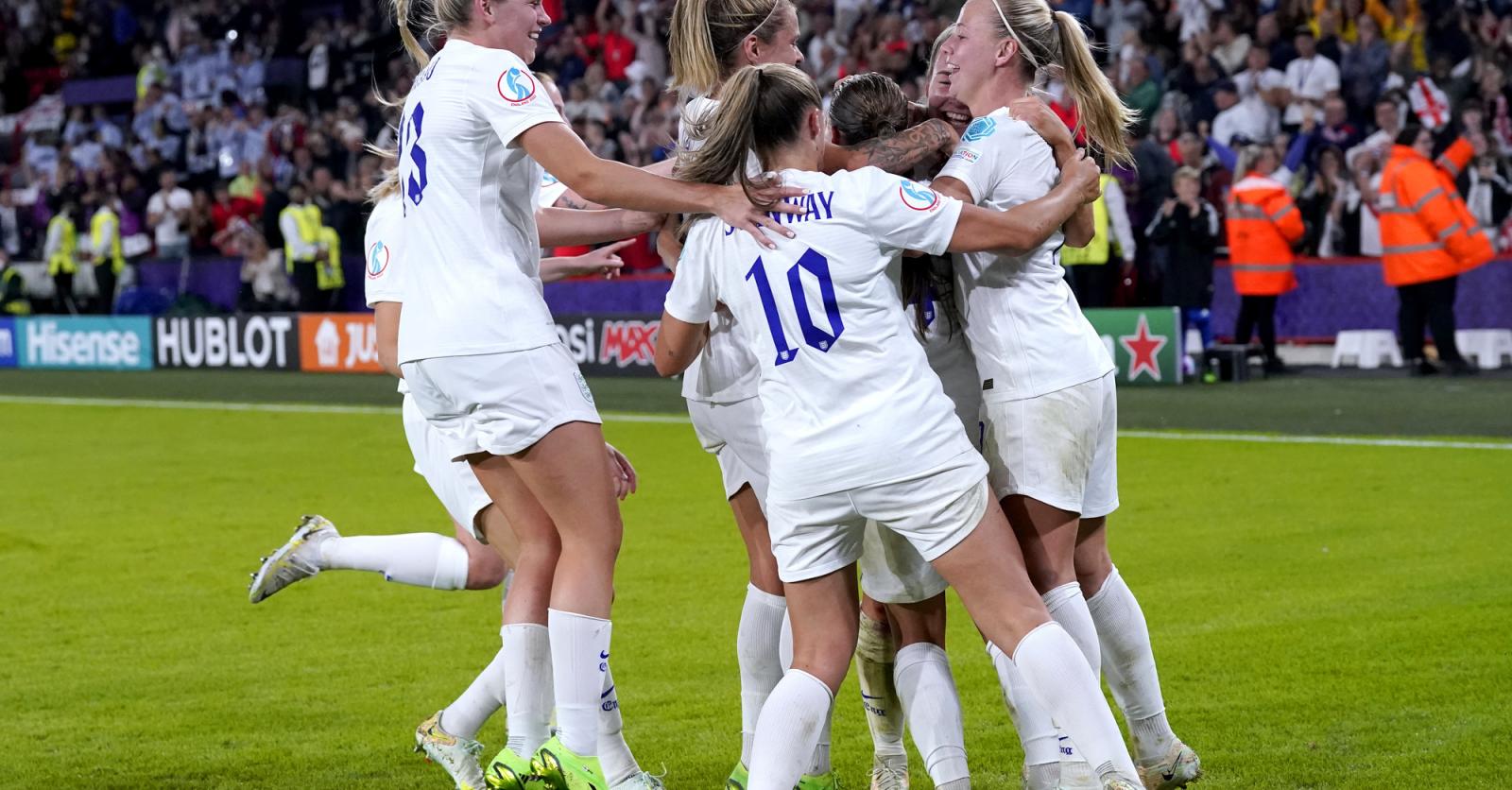 EK 2022: Engeland is eerste finalist na 4-0-zege tegen Zweden