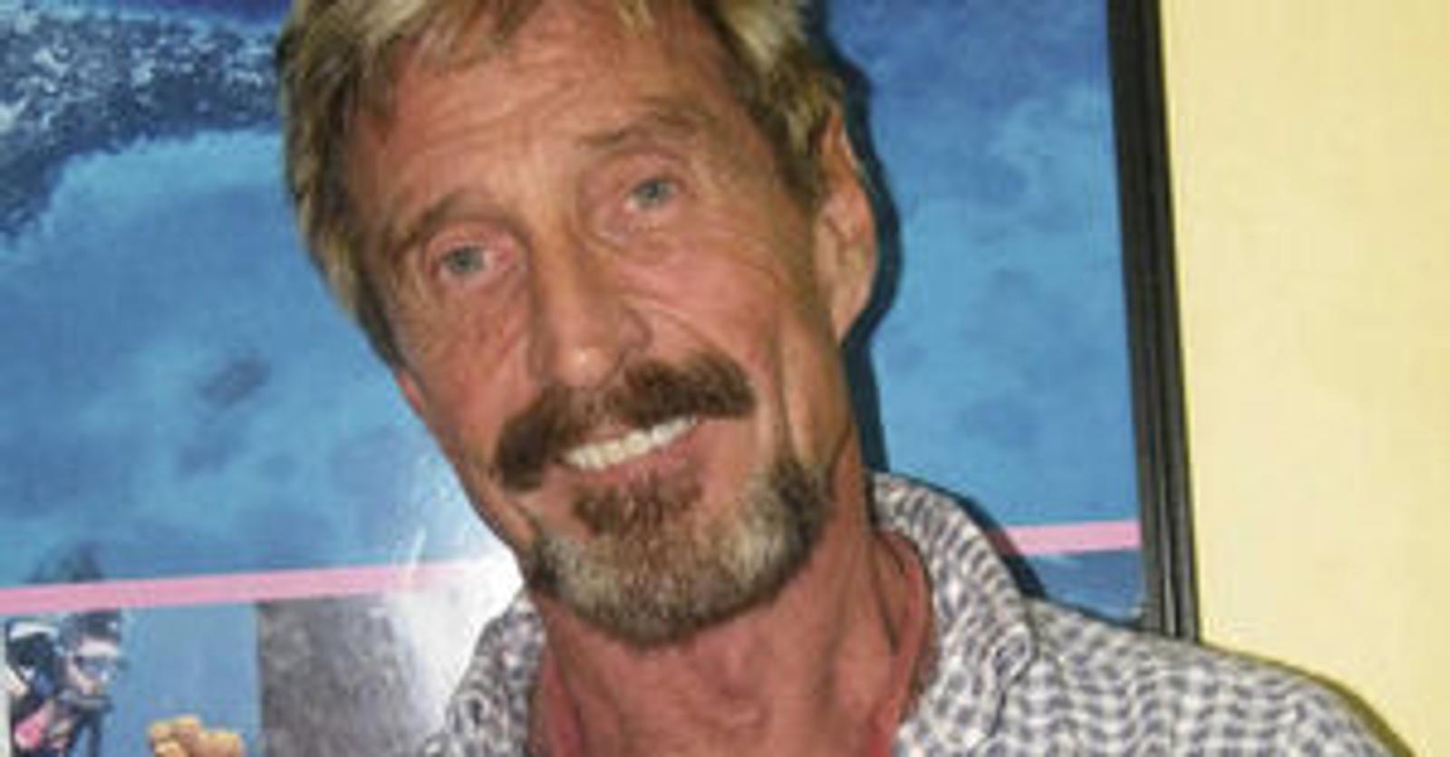 John Raffe John McAfee vend les droits TV sur l'histoire de sa vie - Trends-Tendances