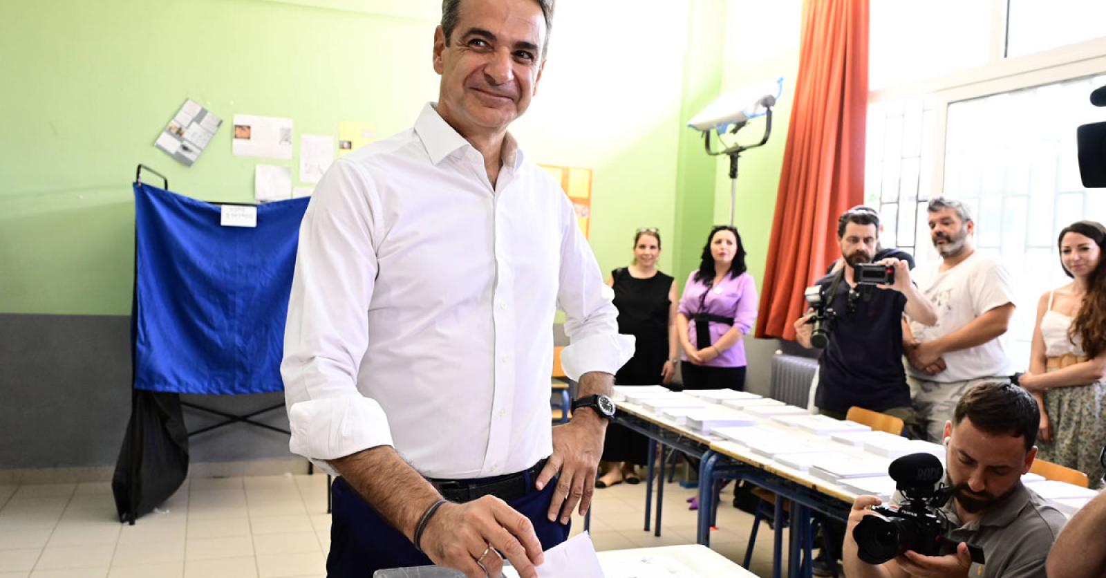 Conservatieve partij van Mitsotakis wint verkiezingen