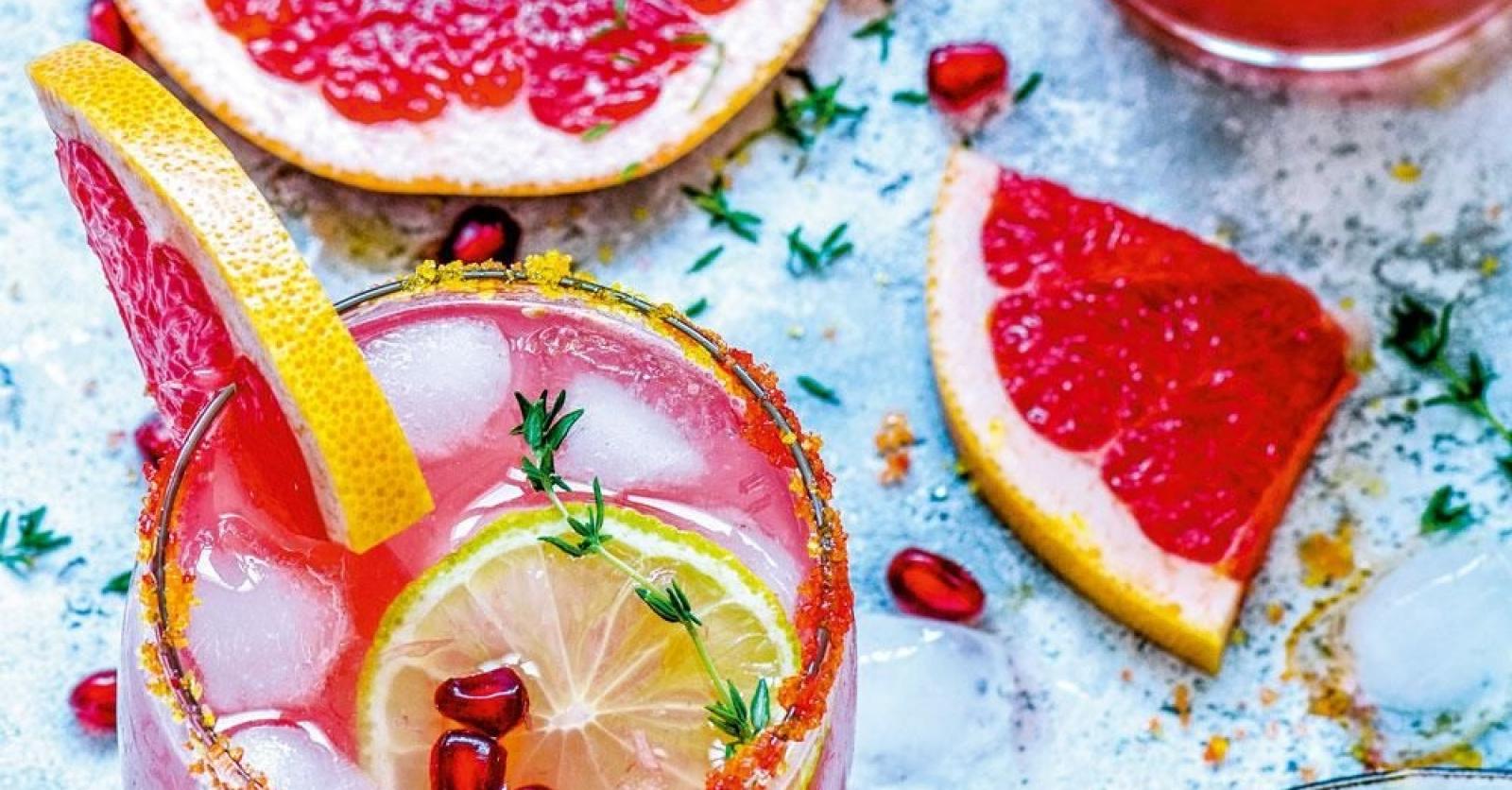Mocktail pamplemousse grenade - Plus Magazine