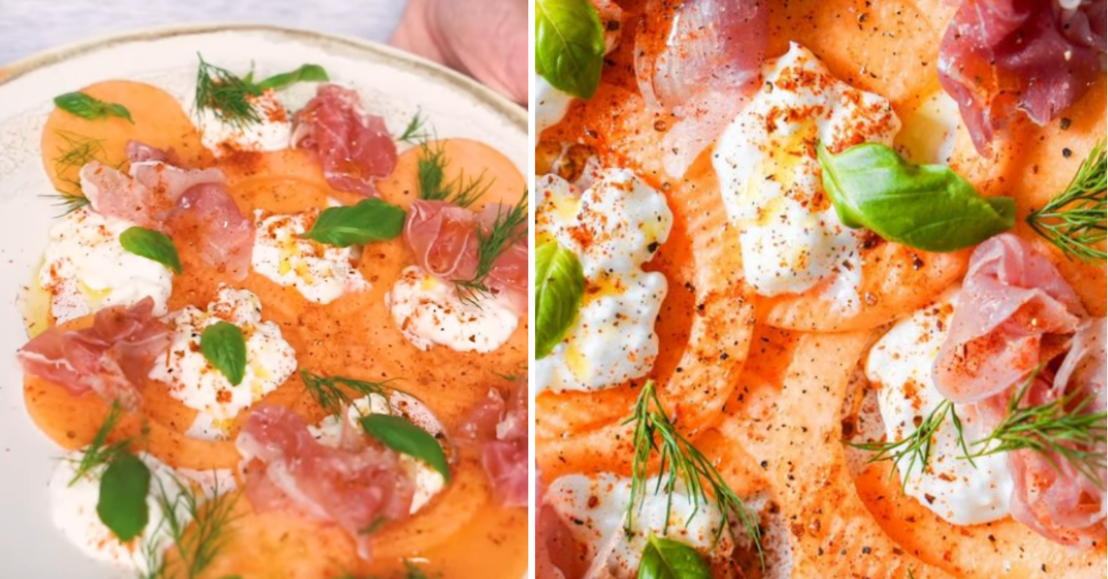 RECETTE: un melon jambon revisité avec de la stracciatella