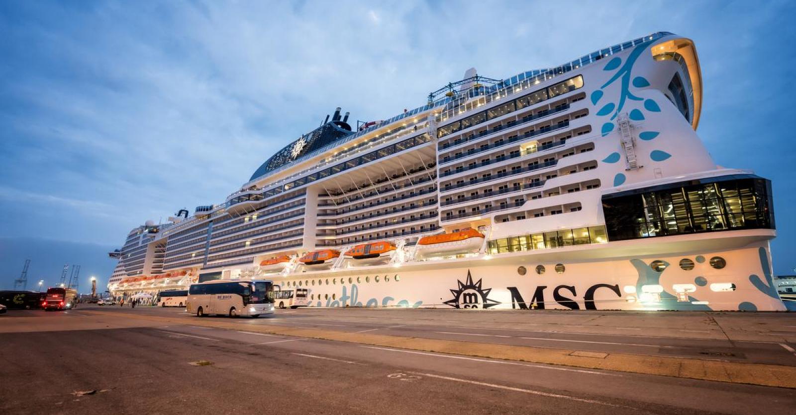 MSC Euribia: The world’s most energy efficient cruise ship docks in Zeebrugge