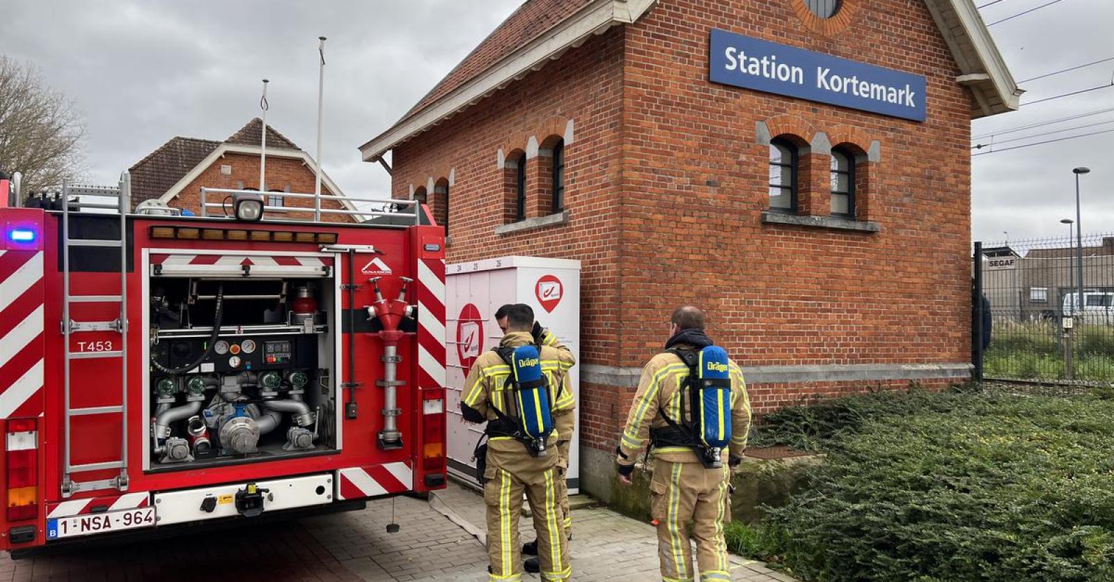 Papierdispenser In Brand Gestoken In Station Kortemark Twee Verdachten