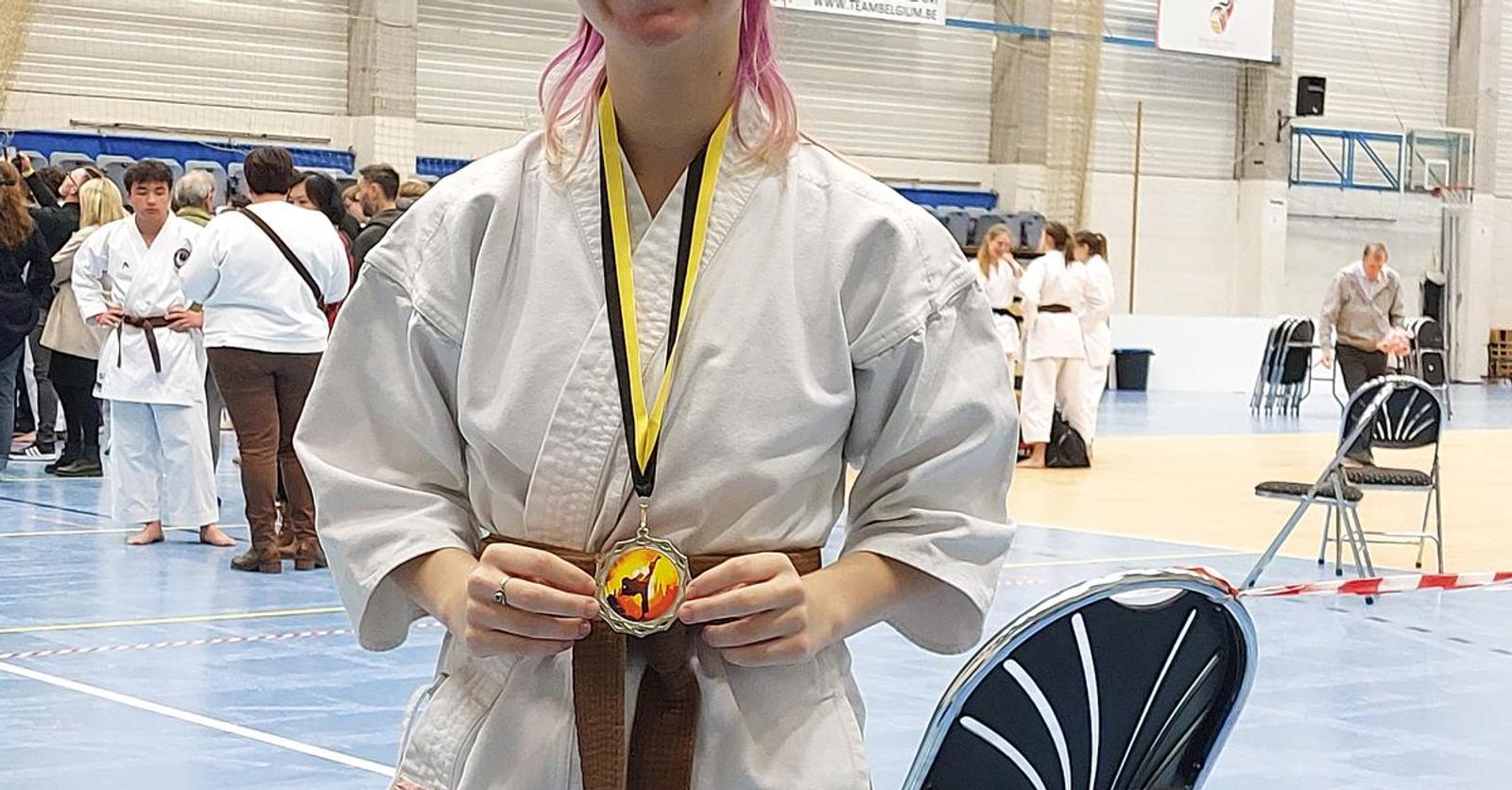 Zilver voor Trixie op het Vlaams Kampioenschap Ippon bij de junioren