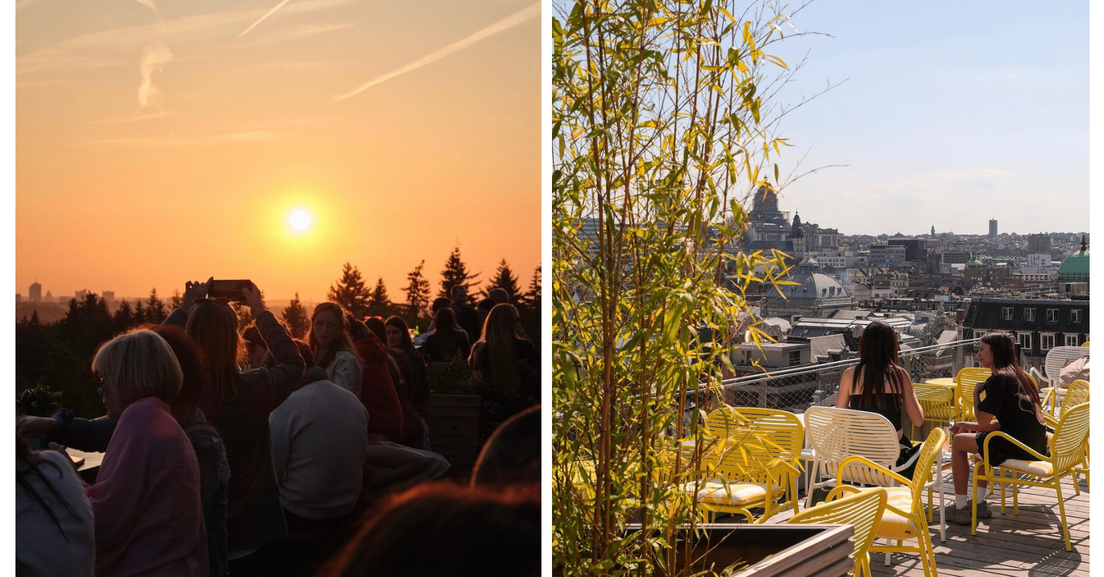 9 rooftops où boire et manger en Belgique