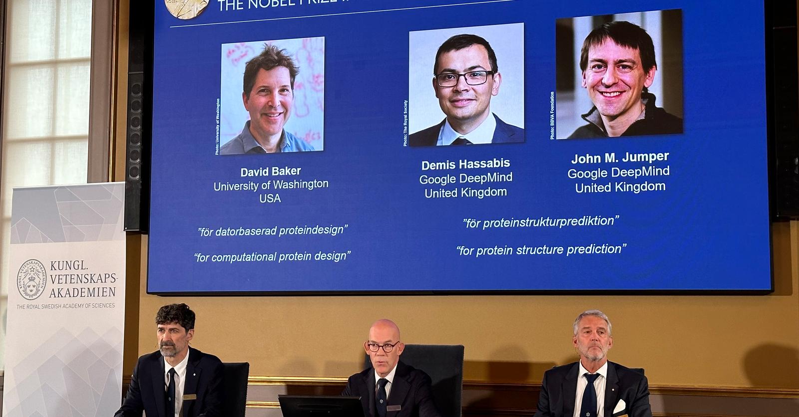Nobel de chimie: des dirigeants de Google DeepMind récompensés