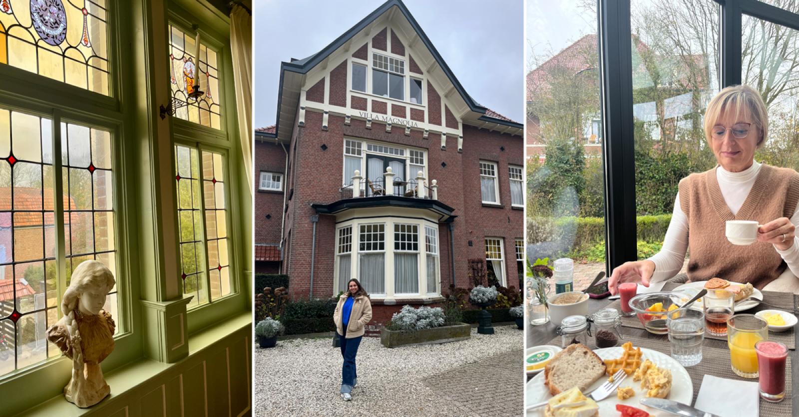 UITGETEST: redactrice Dewy ging uitwaaien in Villa Magnolia in Oostkapelle