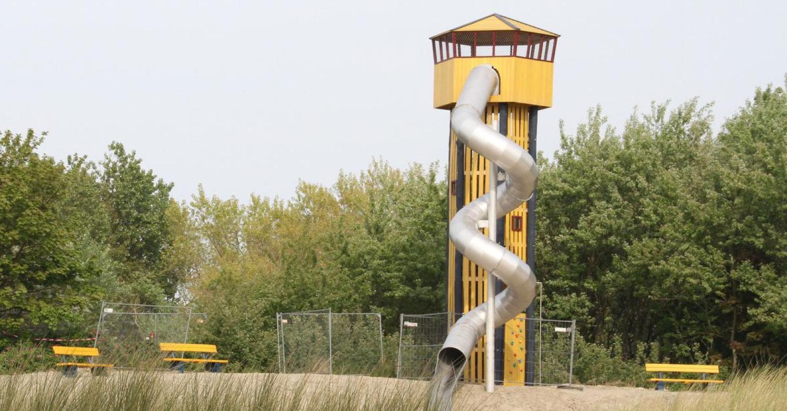 Gliss Grand Toboggan extérieur avec Glisse 240 cm Enfants Vert