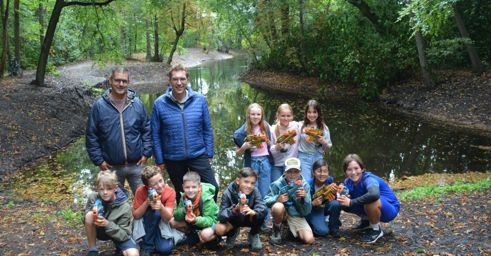 Vijvers in Veltembos in Sint-Kruis grondig opgekuist