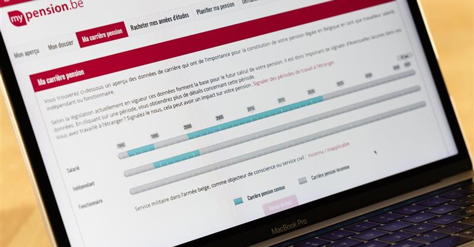 Pas de calcul disponible sur mypension.be avant 2027: voici comment estimer sa pension malgré tout