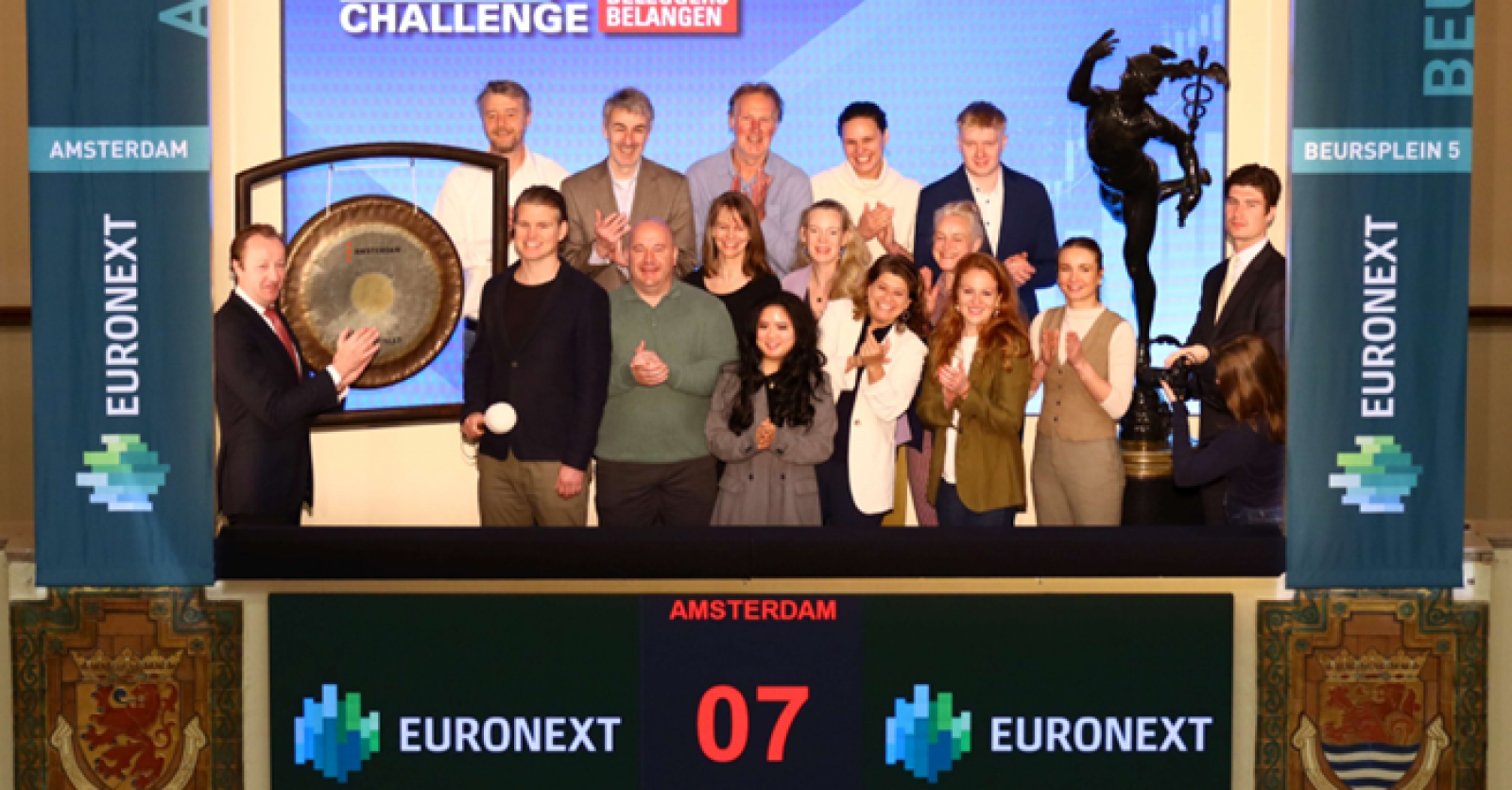 Startsein voor Beleggers Challenge klinkt op Euronext Amsterdam