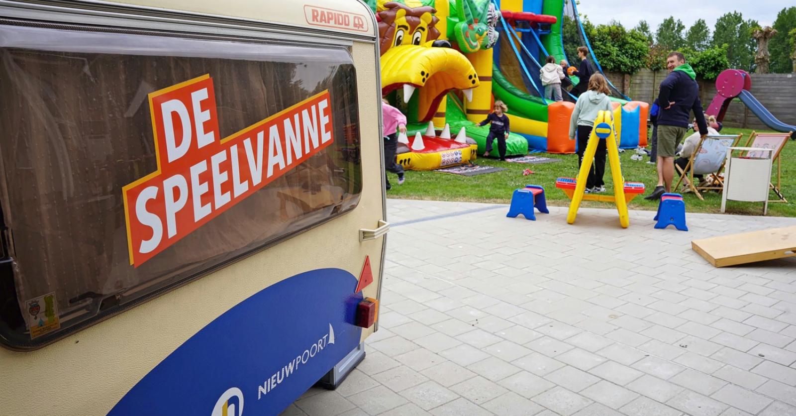 Mobiel speelplein De Speelvanne trekt opnieuw door Nieuwpoort
