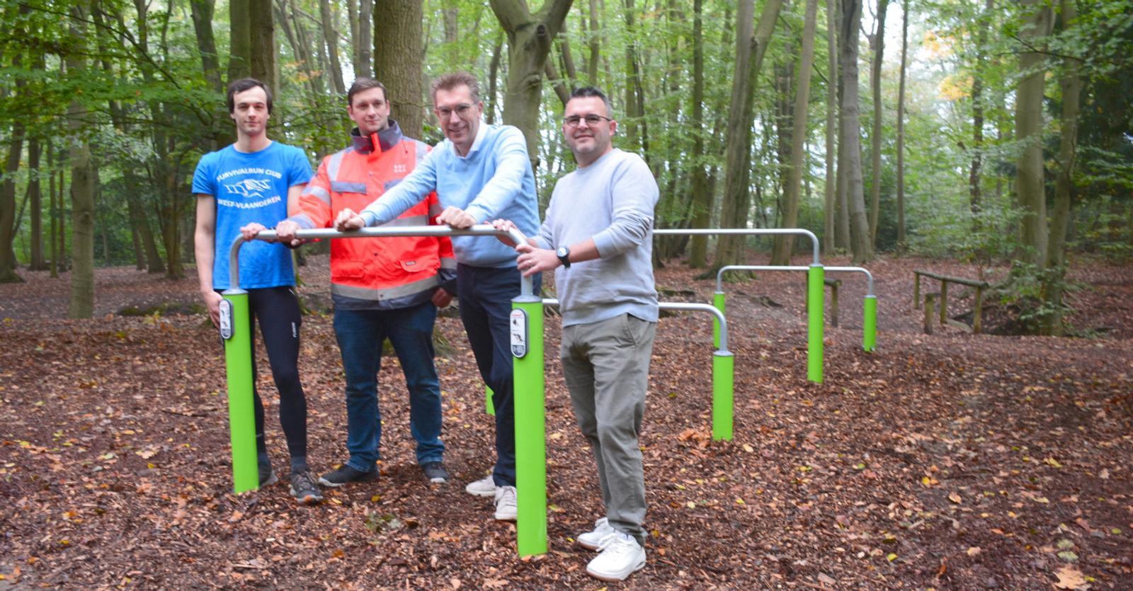 Veltembos in Sint-Kruis krijgt modern obstacle- en calisthenicsparcours