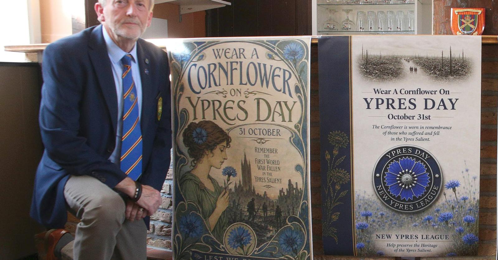New Ypres League herstelt korenbloem in ere tijdens Ypres Day: “Een van de weinige bloemen die bleef