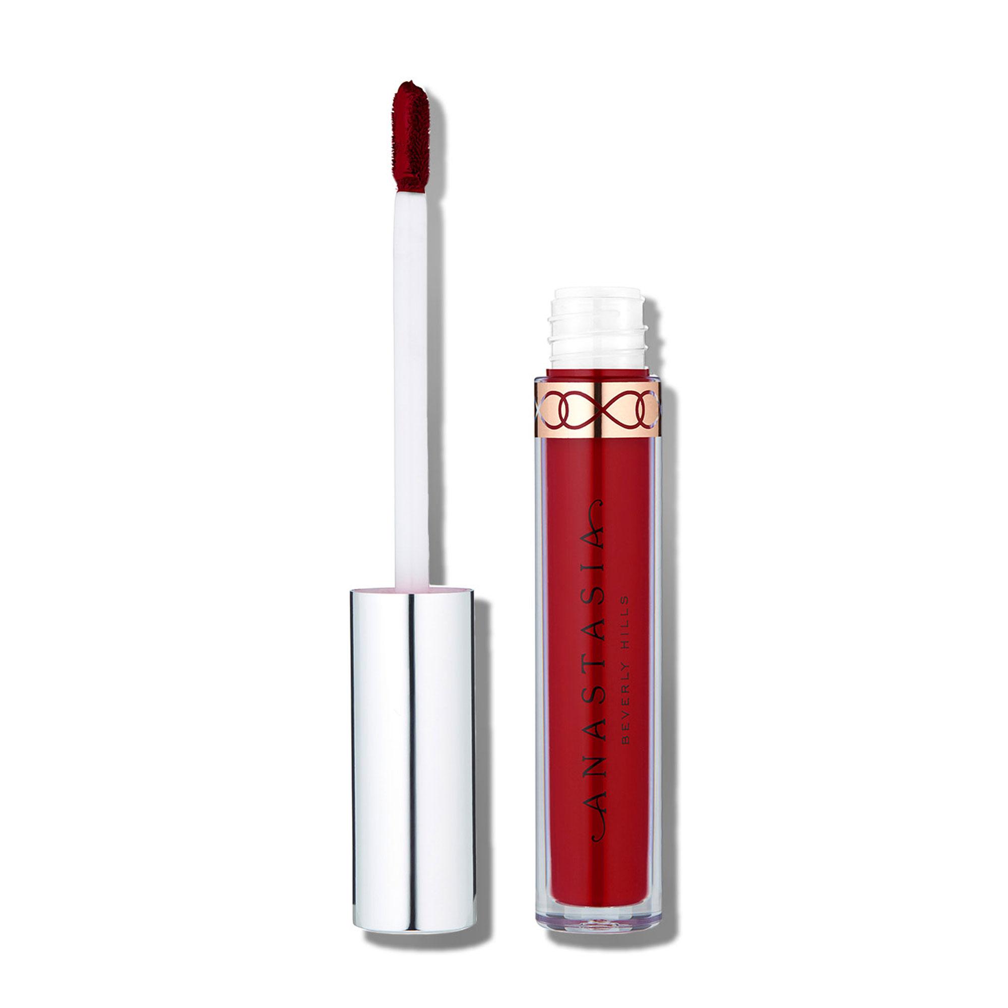 Donkerrode liquid lipstick