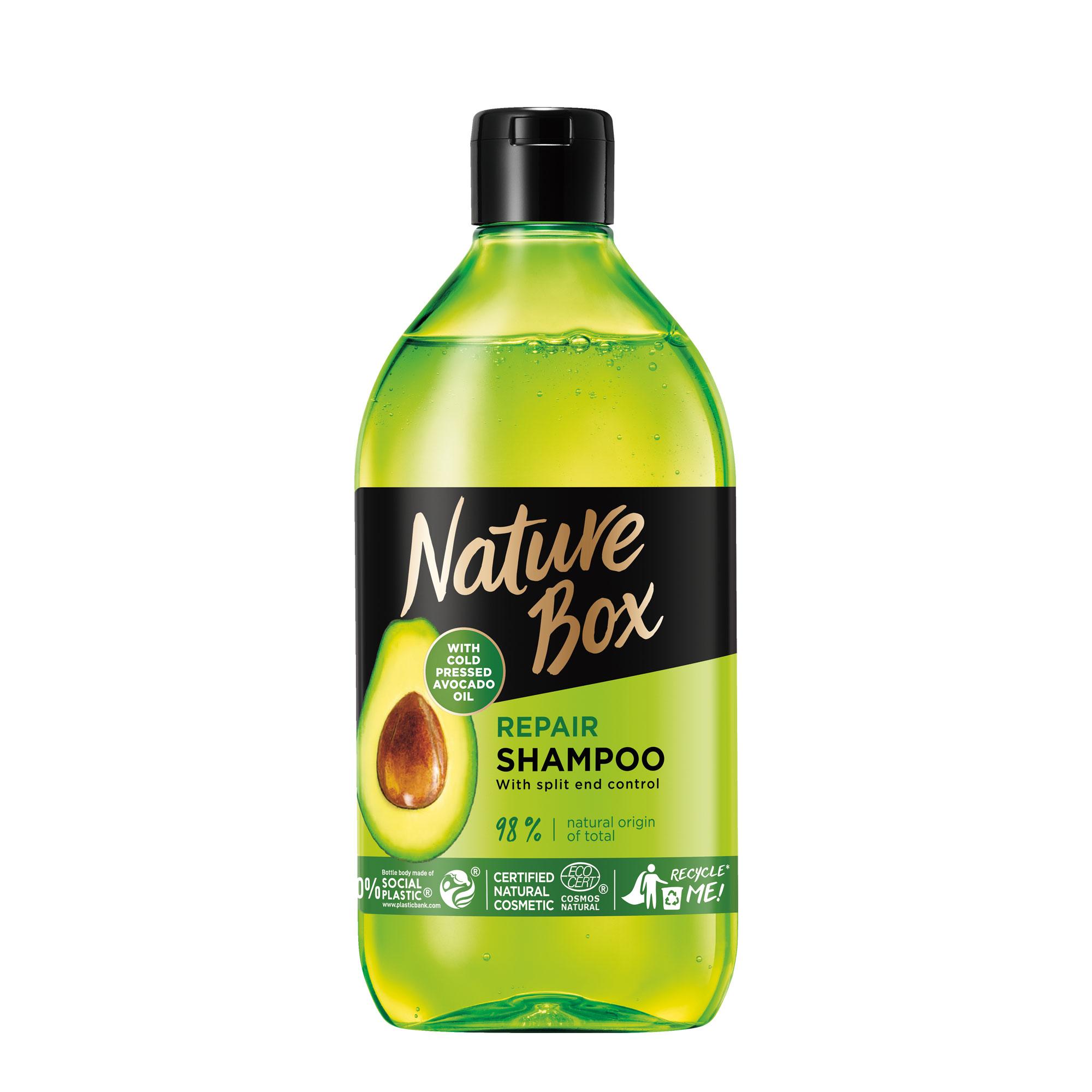Shampoo met koudgeperste avocado-olie voor warrig en pluizig haar