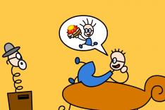 Tom en de boterham met aardbeienjam en honing