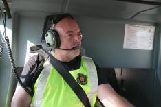 Bertrand Caroy en patrouille