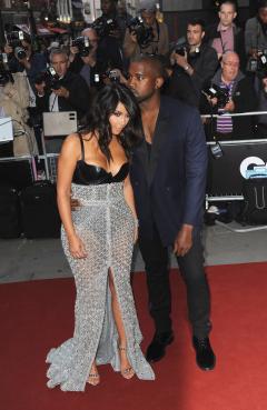 Kim Kardashian en Kanye West op GQ