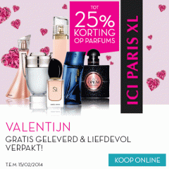 Tot 25 % korting parfums ICI PARIS XL