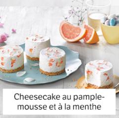 cheesecake pamplemousse menthe
