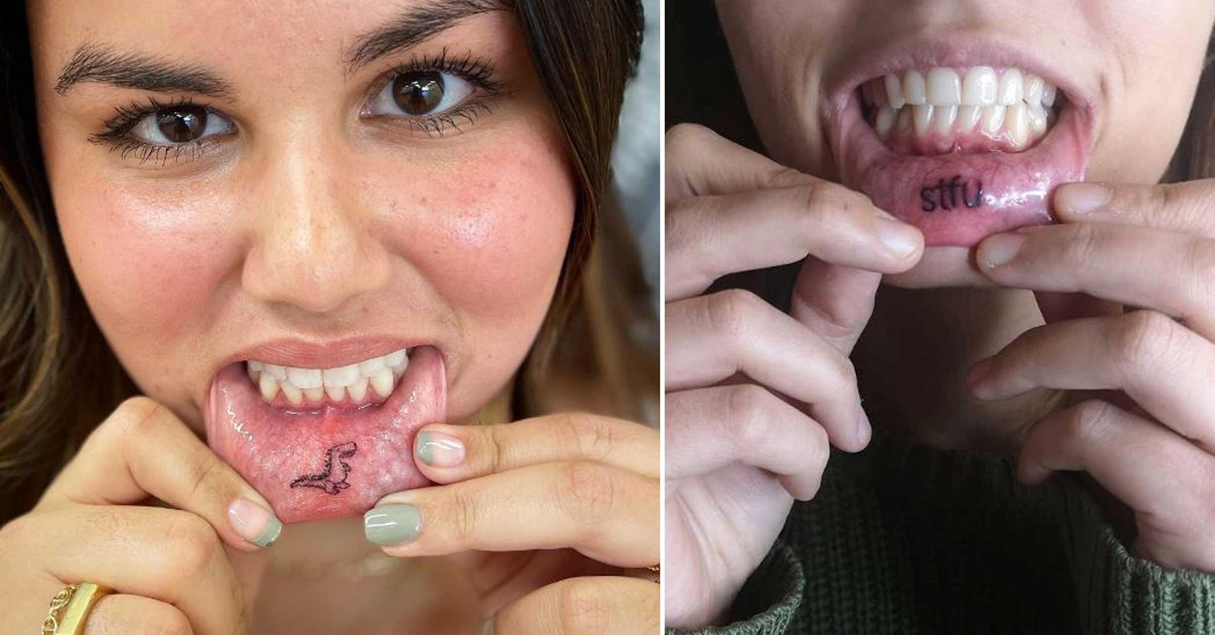 23 tatouages à se faire encrer sur l'intérieur de la lèvre