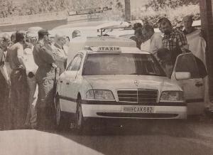 Het lichaam van Roger Vanhaelemeersch werd aangetroffen in zijn taxi. (foto Jo Deman)