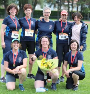 De joggers samen na Kortrijk Loopt!