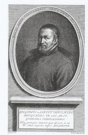 De medaillon van Gregorious in de aula van UGent