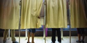 vote électronique, isoloir