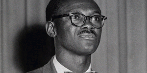 Patrice Lumumba in de jaren 1950.