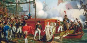 Louis Philippe Crépin, Napoleon en Marie Louise komen in 1810 aan in Antwerpen.