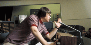 Brian Wilson tijdens de opnames van 'Pet Sounds' in 1966 in Los Angeles, VS.