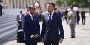 president macron, premier lecornu