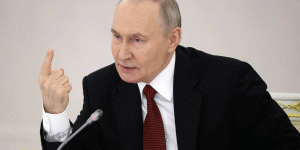 Vladimir Poetin op 25 december.