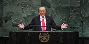 Trump à l'ONU, en 2018.