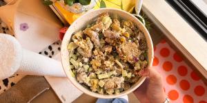 crispy aardappelsalade