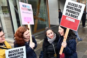 Manifestation à Edimbourg en 2020