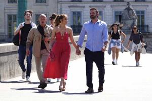 Jennifer Lopez et Ben Affleck à Paris