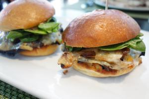 Portobellosliders met pompoen