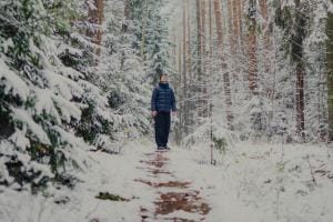 Wandelen in de sneeuw