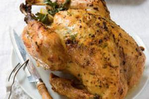 Kalkoen met cider en tijmboter