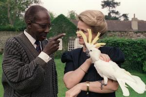 Le premier président du Sénégal Léopold Sédar Senghor (1906-2001), poète, académicien et chantre de la 