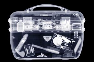 flacon scan aeroport bagage cabine vanity