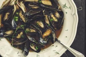 Mosselsoep met sobanoedels