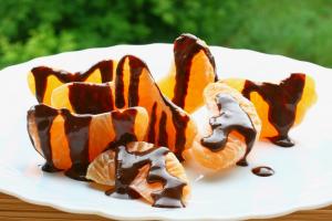 Chocoladesoep met sinaasappel