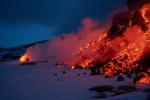 Etna sneeuw