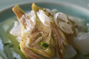 Carpaccio van artisjokken