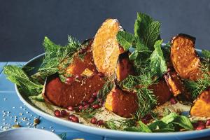 Gerechten met pompoen, maar geen pompoensoep.